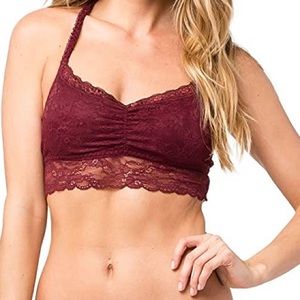 Lace maroon bralette